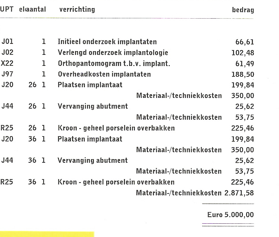 Factuur 2 implanten  Tandarts.nl Forum