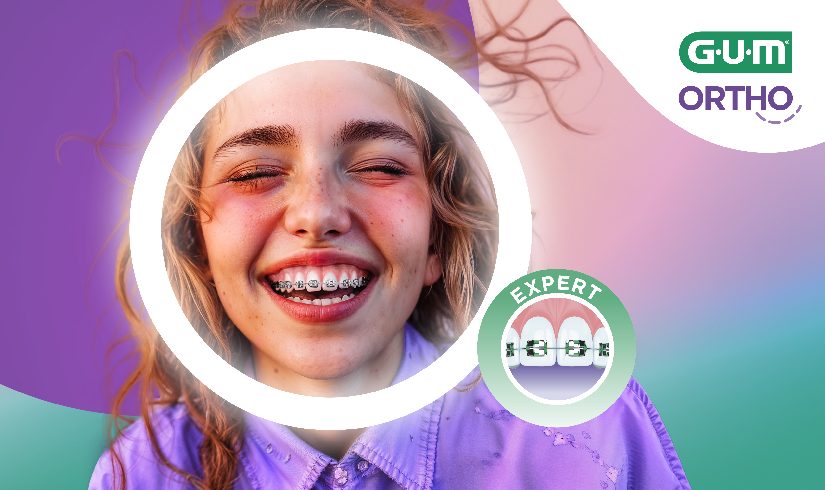 Image for GUM® ORTHO: Mondverzorging bij een beugel en orthodontie